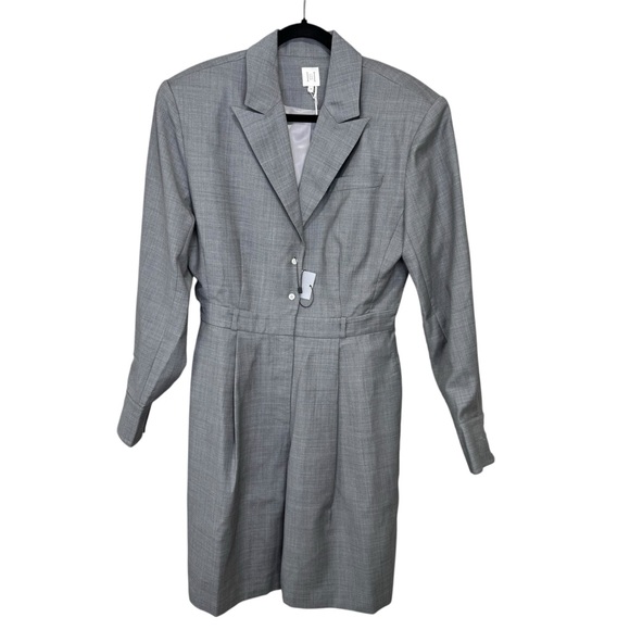 NEW Helsa The Short Meeting Wool Romper Gray Size Medium - Picture 3 of 6